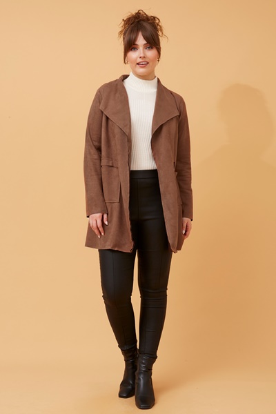 JOSIE FAUX SUEDE COAT