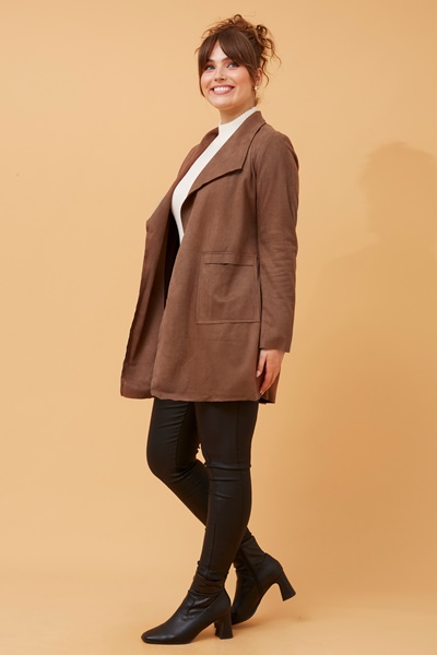 JOSIE FAUX SUEDE COAT