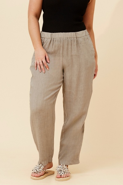 JOURNEE SOLID LINEN PANTS