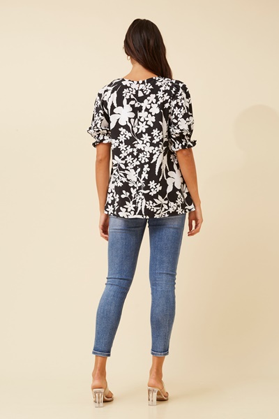 JOURNI LEAF PRINT TOP