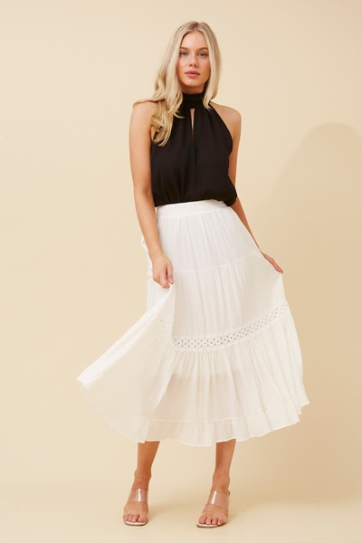 JOVELLE LACE MIDI SKIRT