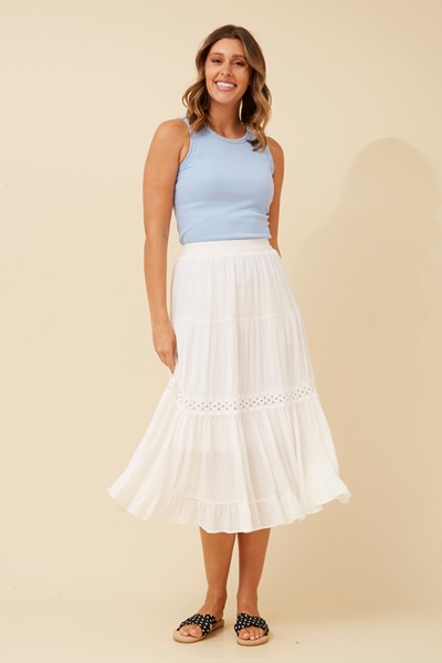 JOVELLE LACE MIDI SKIRT