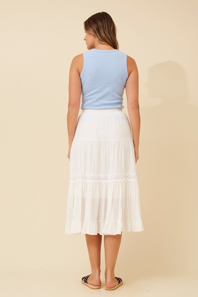 JOVELLE LACE MIDI SKIRT