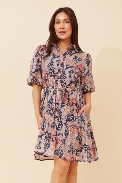 JULIAN FLORAL SHORT DRESS