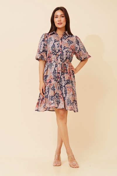 JULIAN FLORAL SHORT DRESS