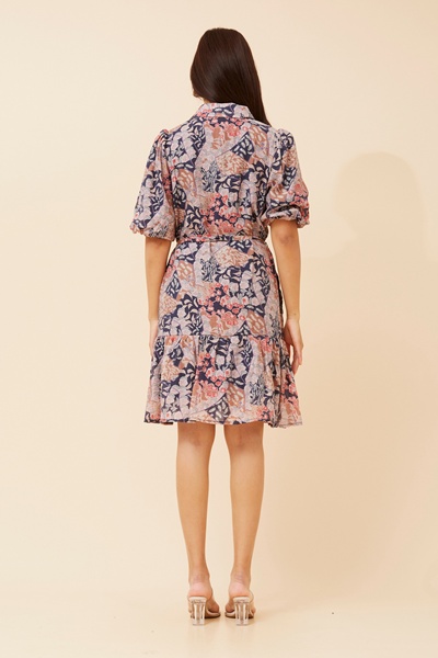 JULIAN FLORAL SHORT DRESS