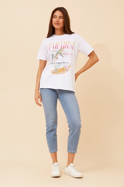 JULITA GRAPHIC PRINT TOP