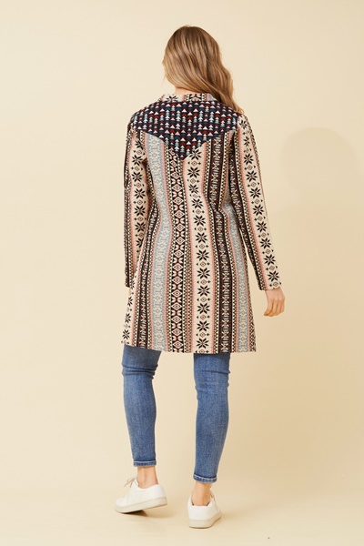 JUNEE BOHO PRINT COAT