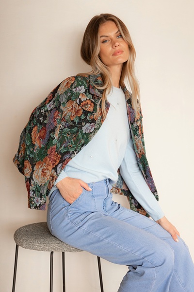 JUNIA FLORAL TAPESTRY JACKET