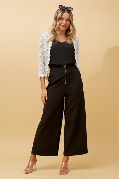 JUSTINE FLORAL SEQUIN LACE CARDIGAN