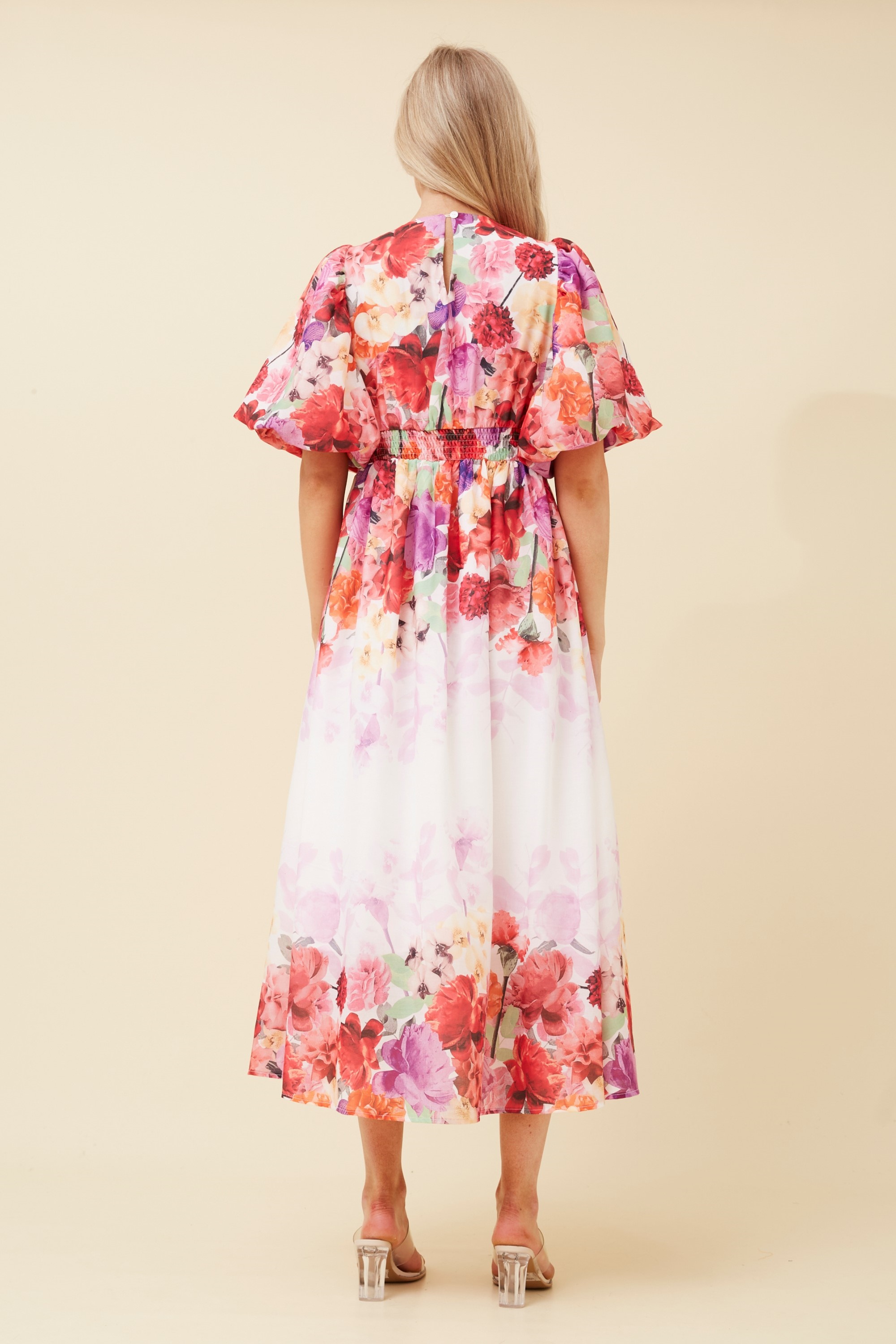 KADEN FLORAL MIDI DRESS