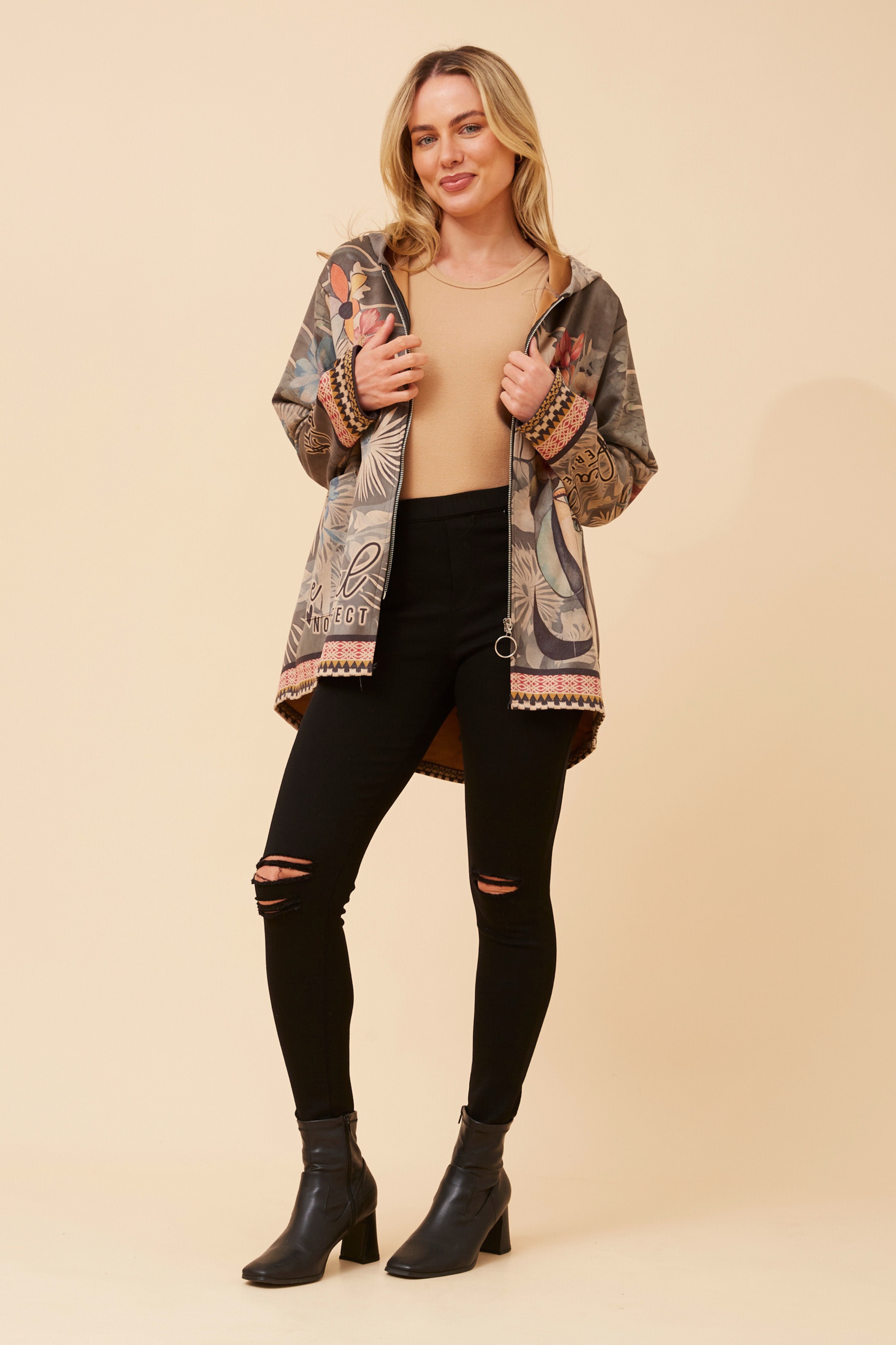 KADIAN FAUX SUEDE JACKET