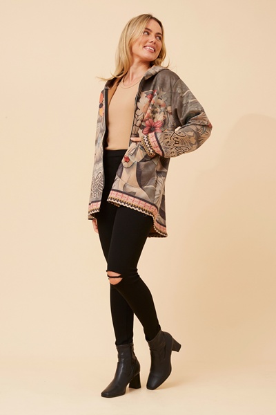 KADIAN FAUX SUEDE JACKET