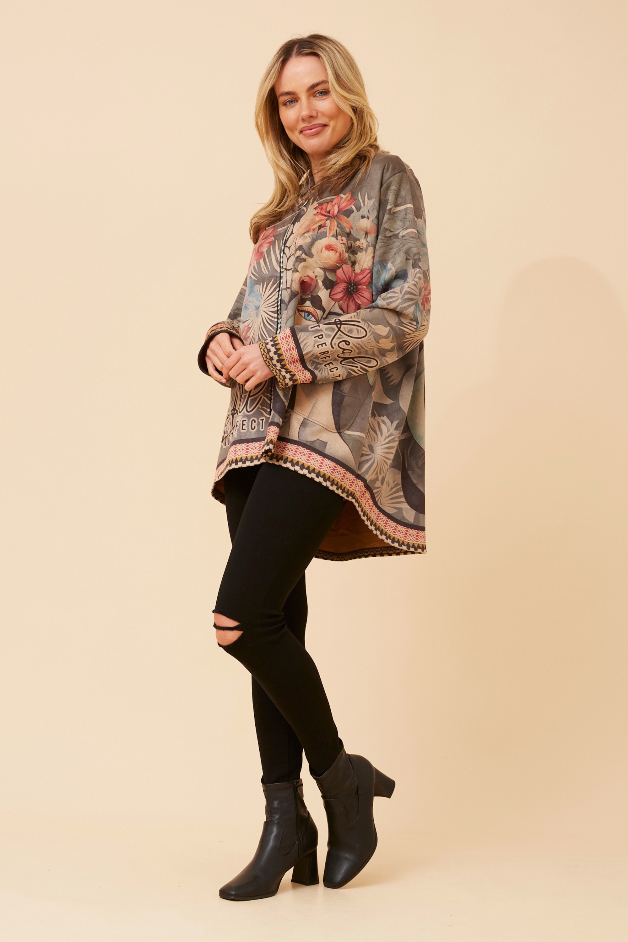 KADIAN FAUX SUEDE JACKET