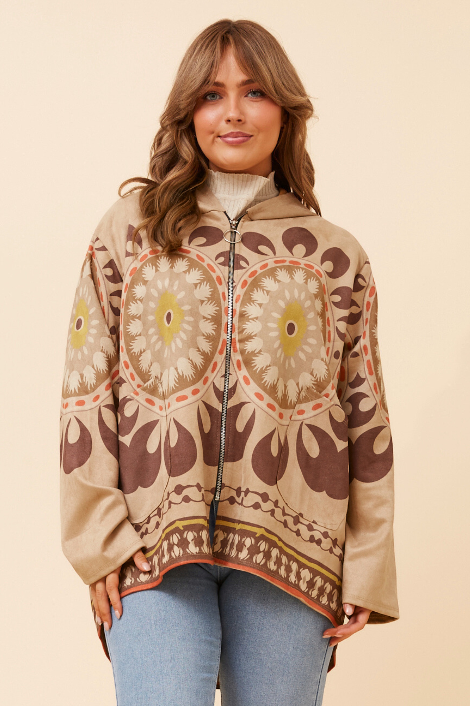 KADIAN FAUX SUEDE JACKET
