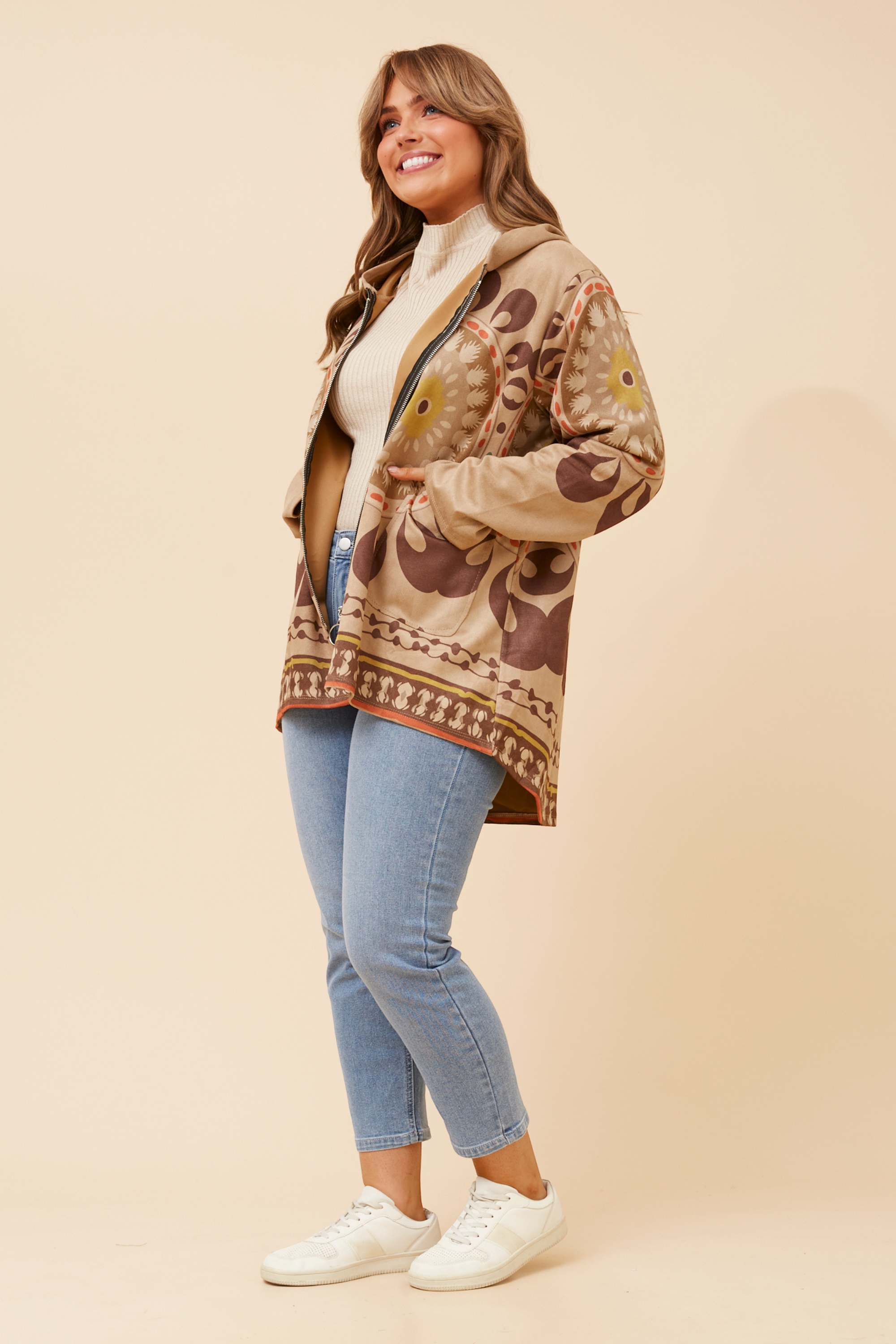 KADIAN FAUX SUEDE JACKET