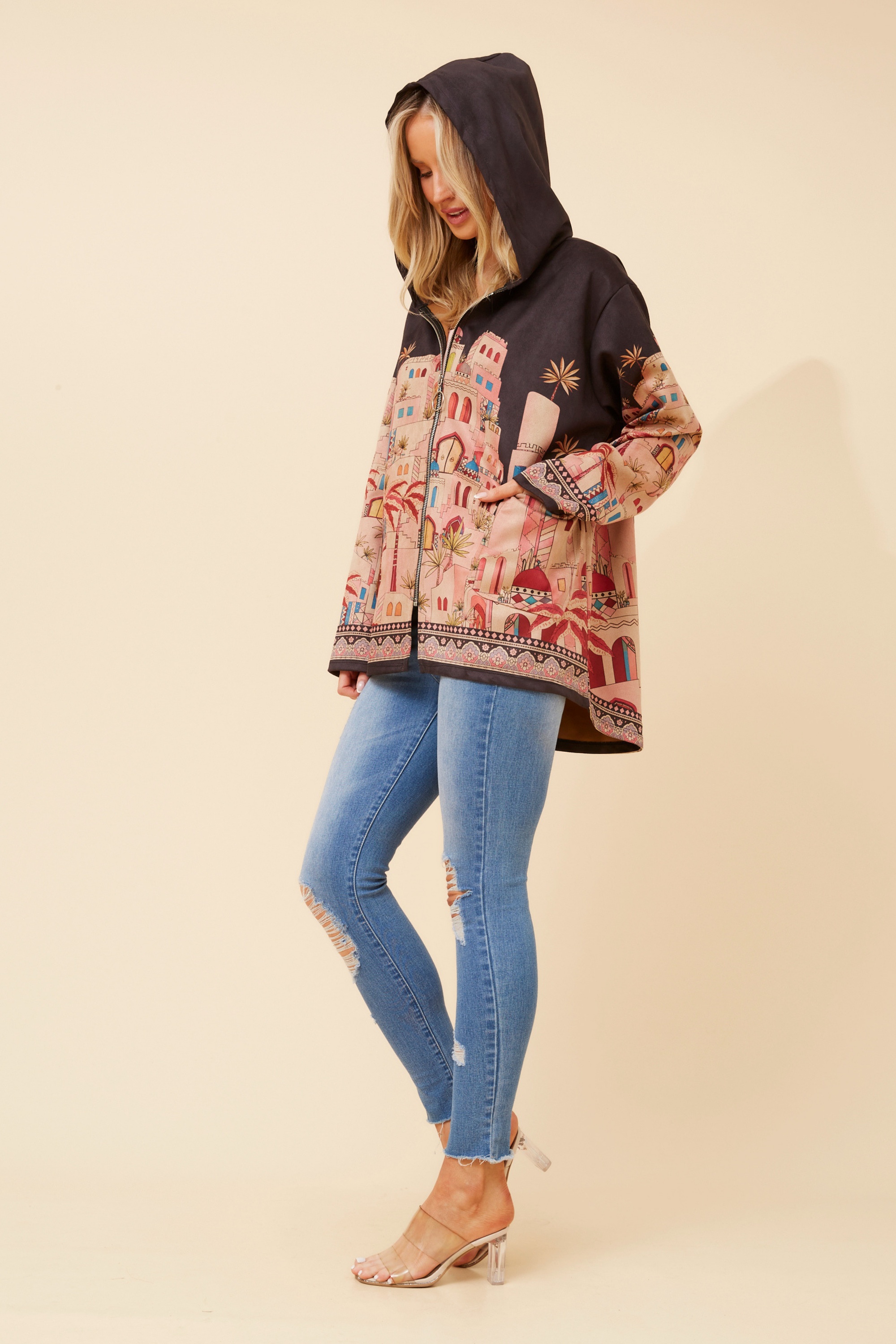 KADIAN FAUX SUEDE JACKET