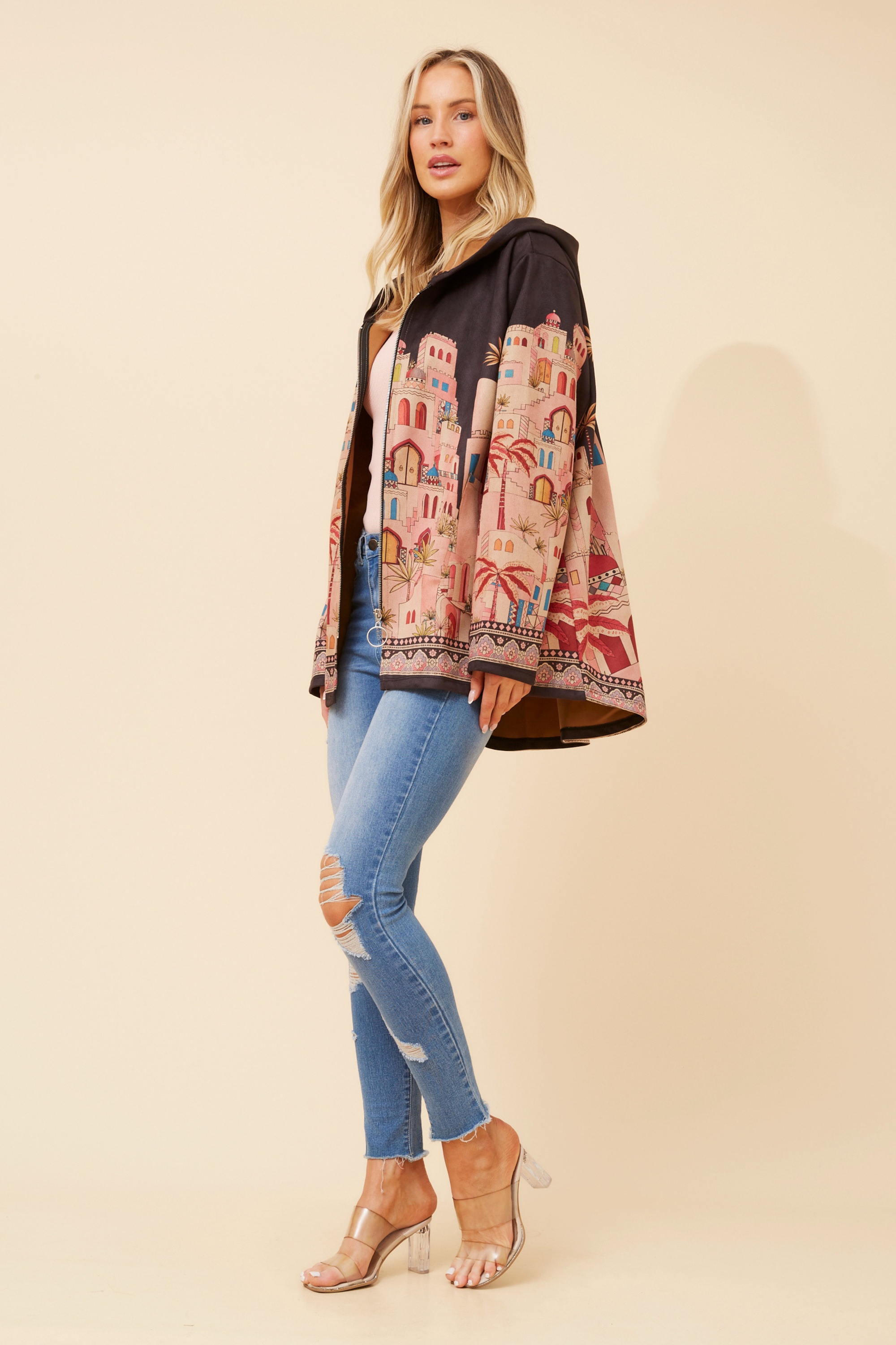 KADIAN FAUX SUEDE JACKET