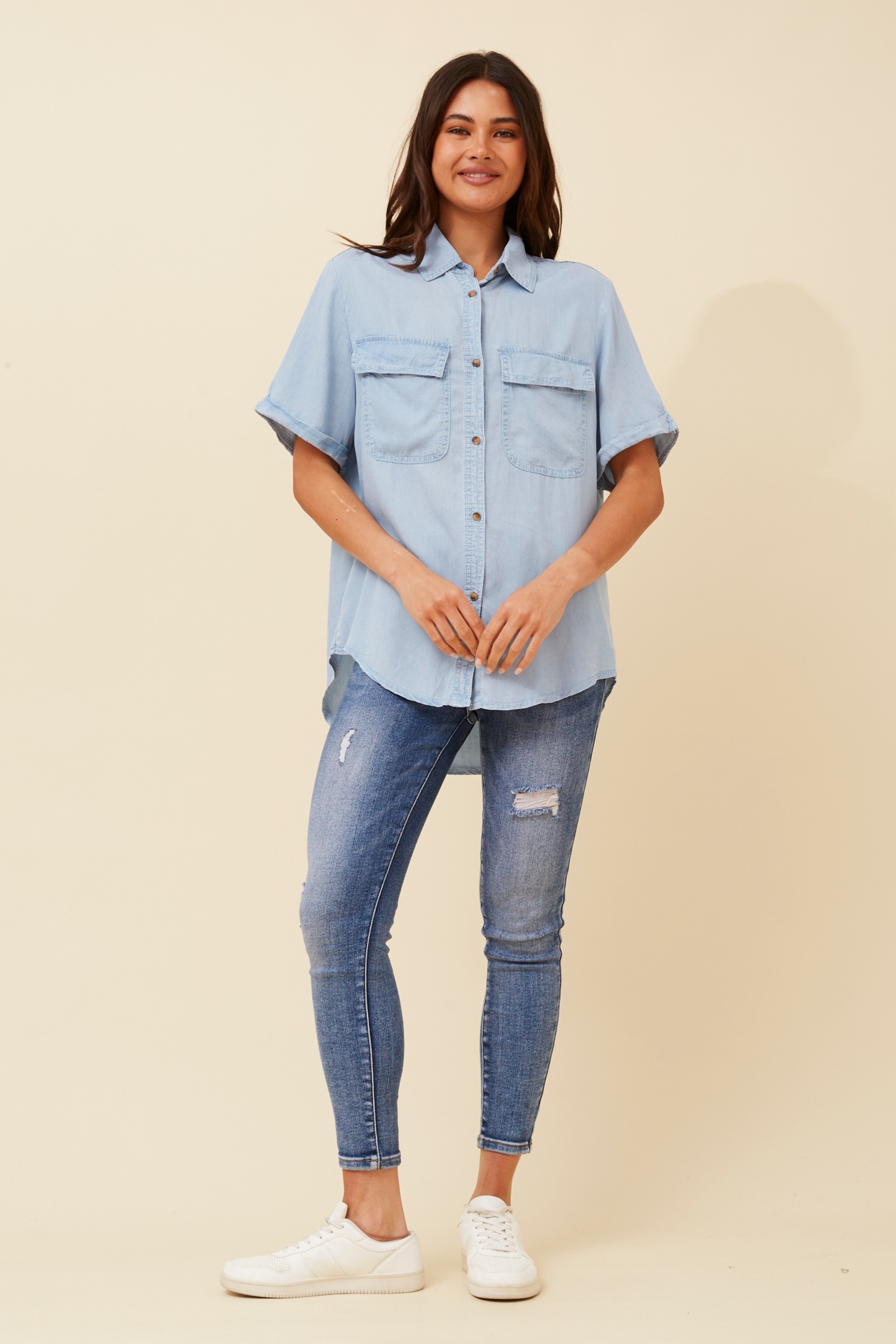 KALANI PATCH POCKET SHIRT