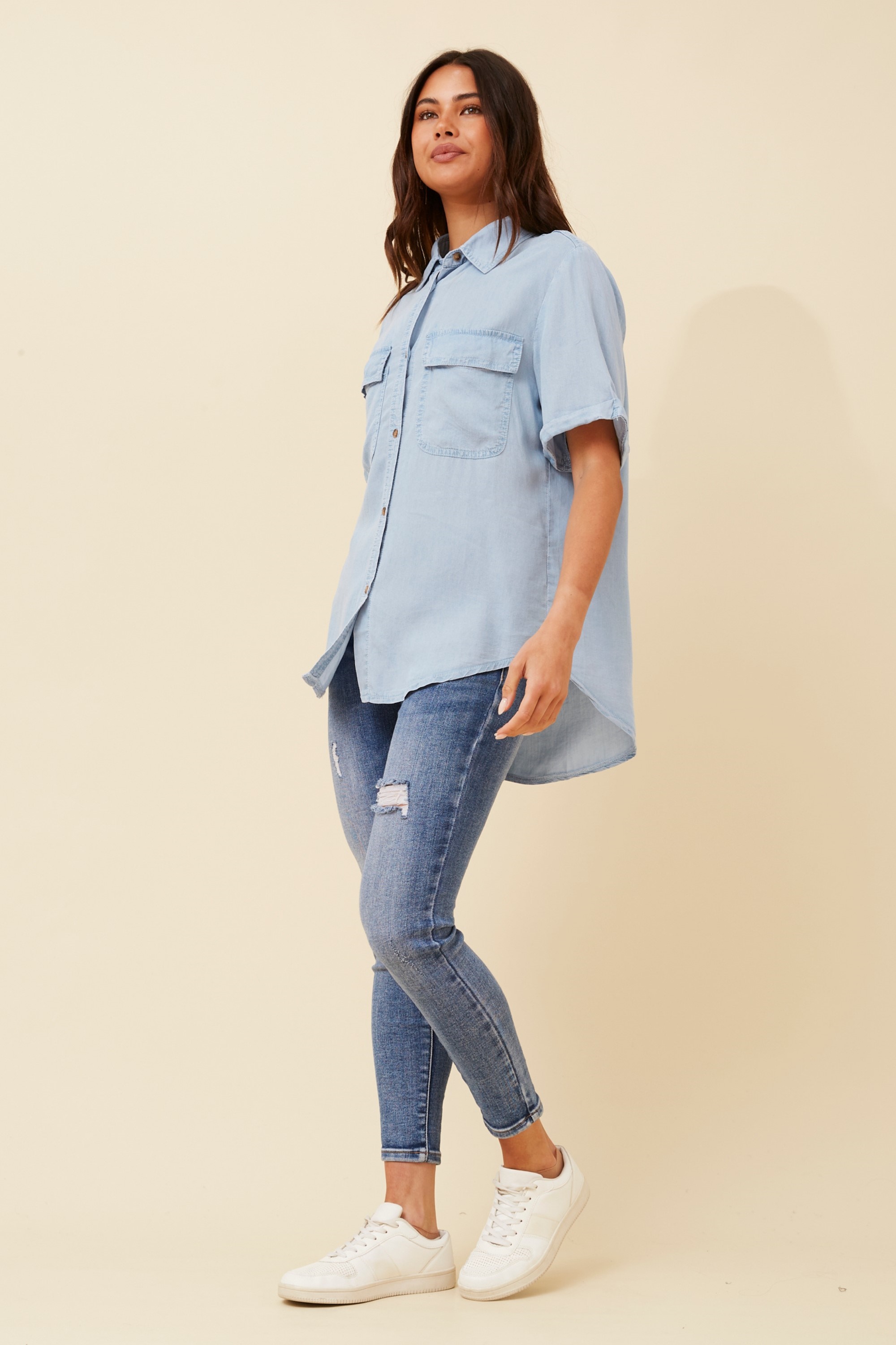 KALANI PATCH POCKET SHIRT