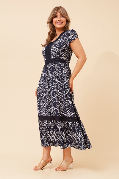 KALAY ABSTRACT PRINT DRESS