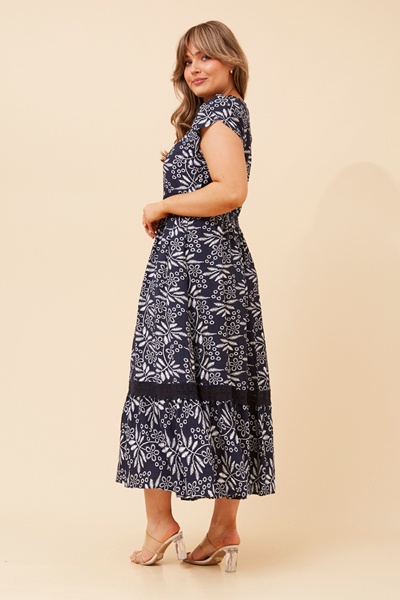 KALAY ABSTRACT PRINT DRESS