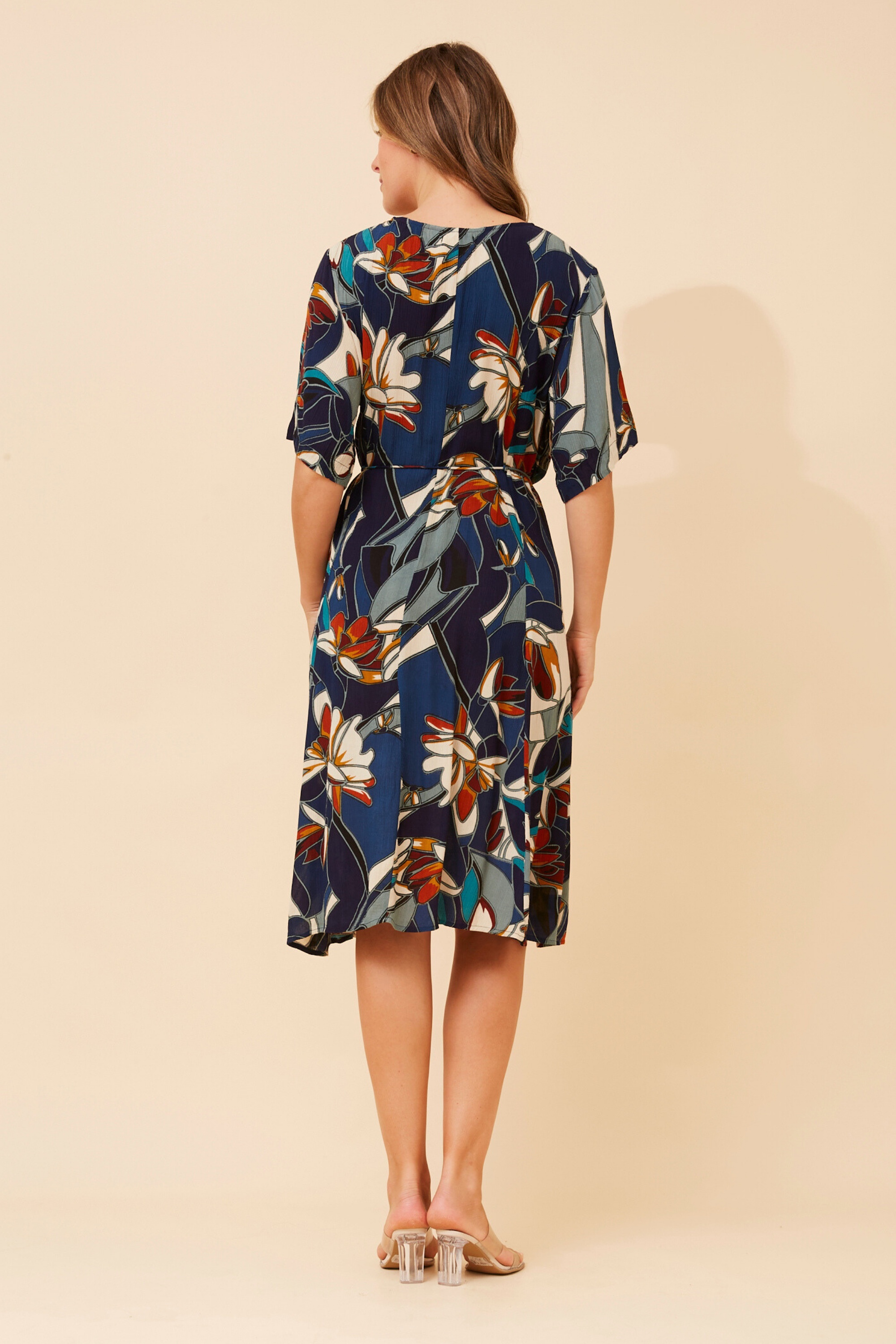 KALINDI ABSTRACT PRINT DRESS
