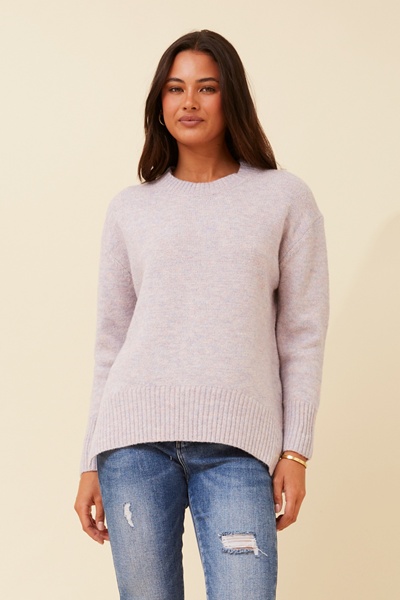KAMARI WOOL BLEND KNIT PULLOVER
