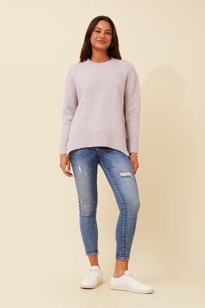 KAMARI WOOL BLEND KNIT PULLOVER
