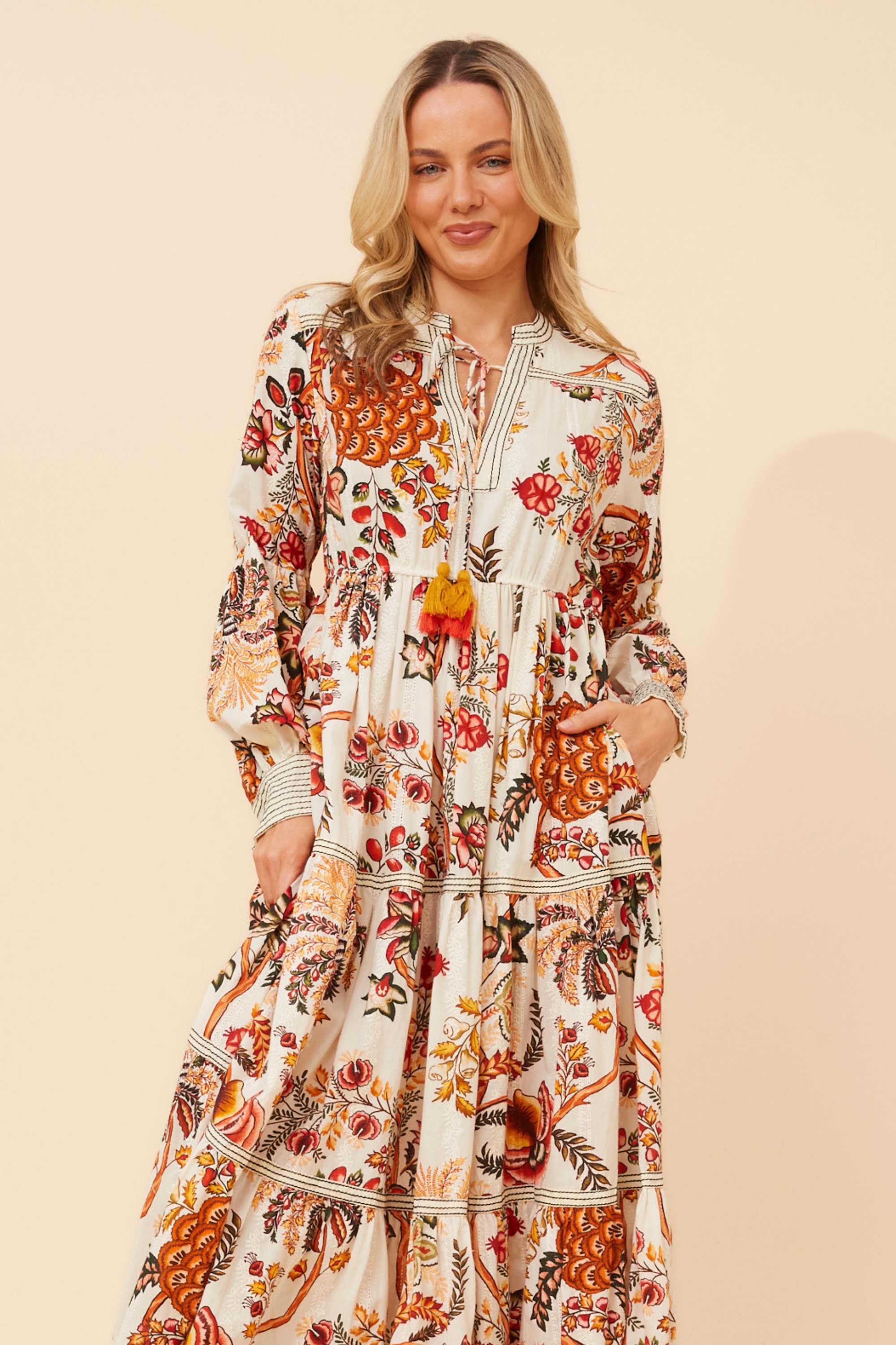 KAMYA FLORAL MAXI DRESS