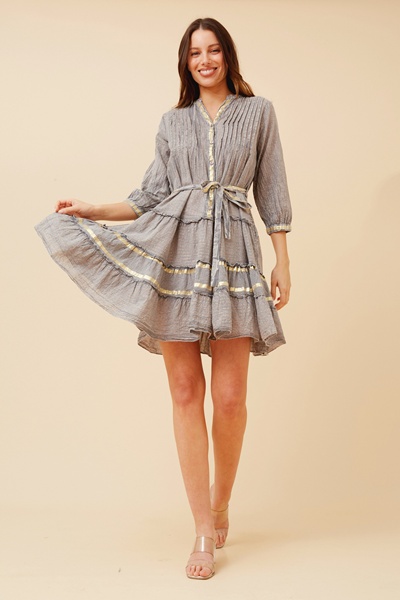 KANAN LUREX SHORT DRESS