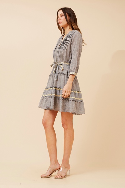 KANAN LUREX SHORT DRESS