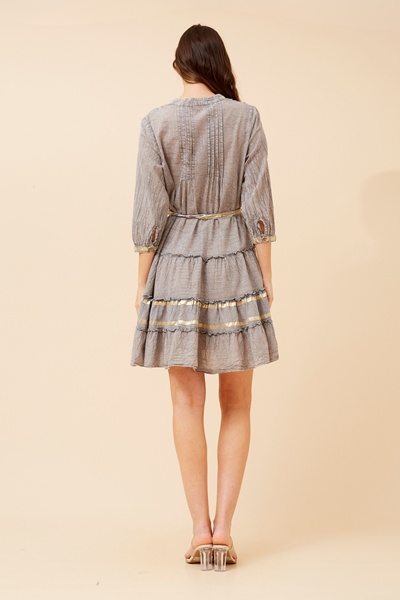 KANAN LUREX SHORT DRESS