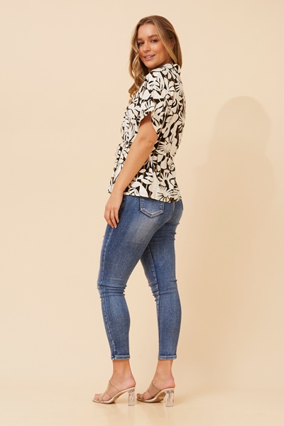 KAORU ABSTRACT PRINT TOP