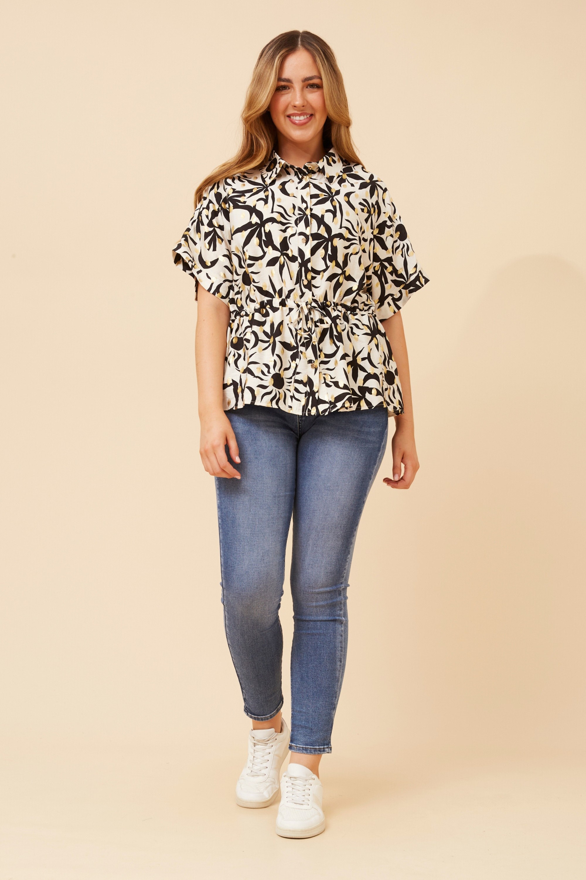 KAORU FOIL PRINT TOP