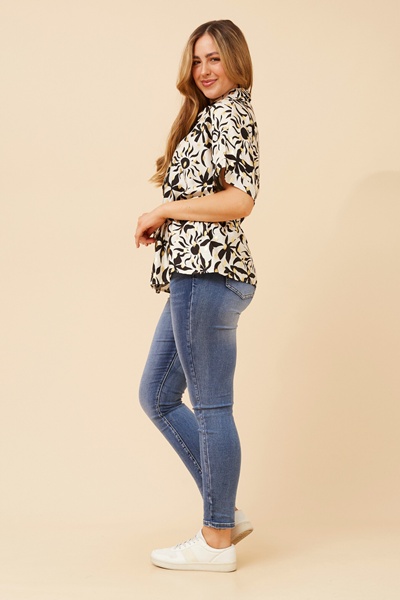 KAORU FOIL PRINT TOP