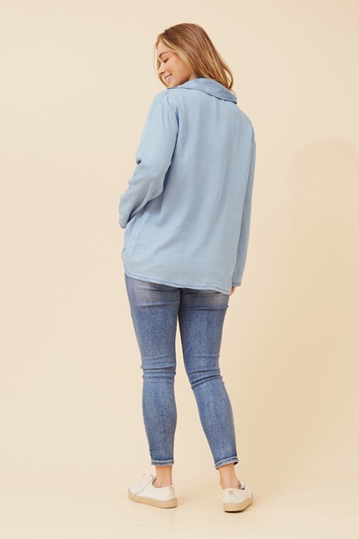 KARA FOIL PRINT SHIRT