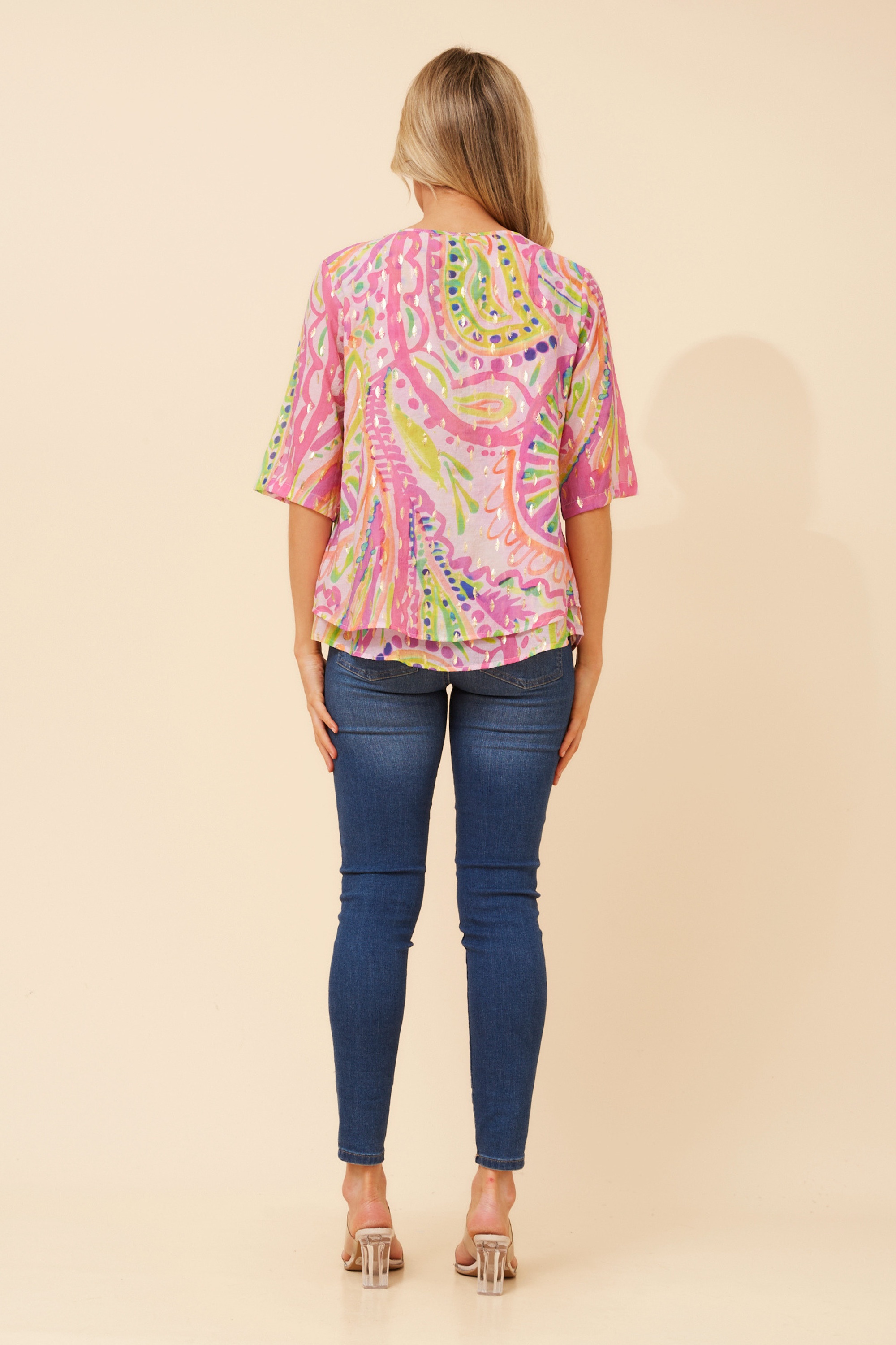 KAREENA ABSTRACT PRINT TOP