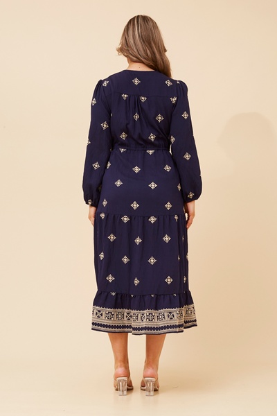 KARENE EMBROIDERED MAXI DRESS