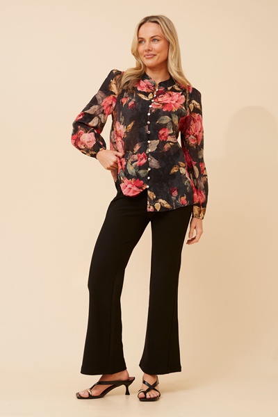 KARSON FLORAL PRINT BLOUSE