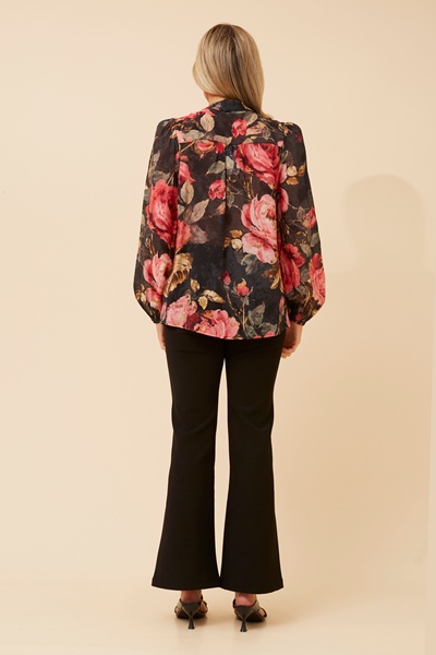 KARSON FLORAL PRINT BLOUSE