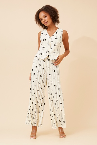 KATALIA BOW PRINT TWO-PIECE SET