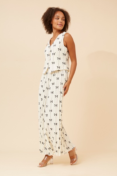 KATALIA BOW PRINT TWO-PIECE SET