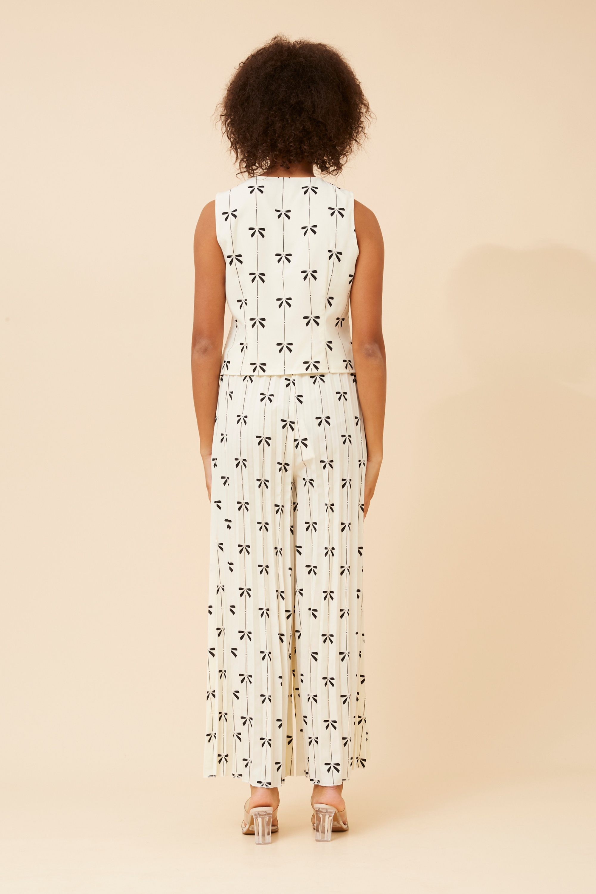 KATALIA BOW PRINT TWO-PIECE SET