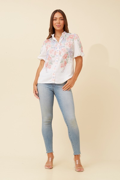 KATANA FLORAL BLOUSE