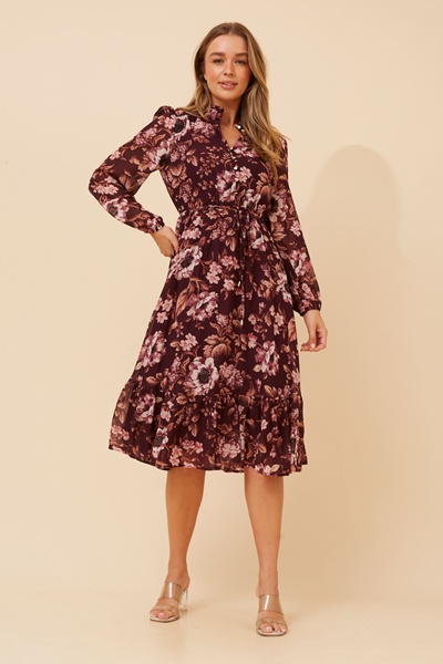 KATARA FLORAL MIDI DRESS