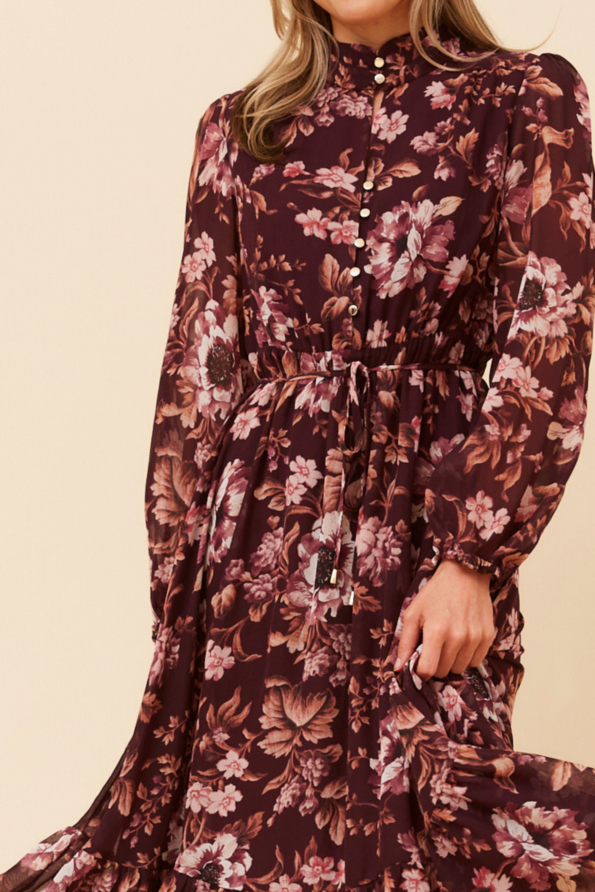 KATARA FLORAL MIDI DRESS