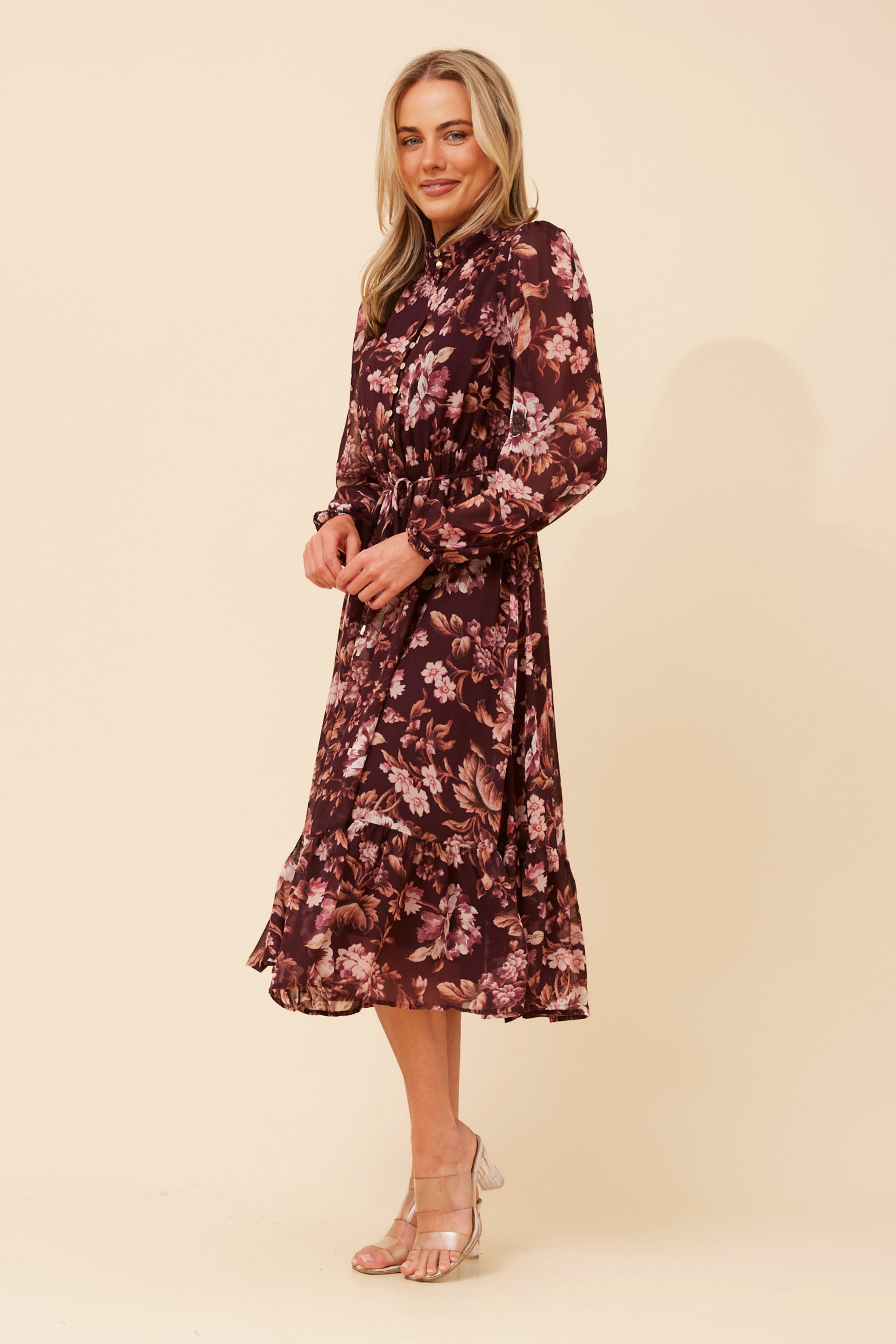 KATARA FLORAL MIDI DRESS