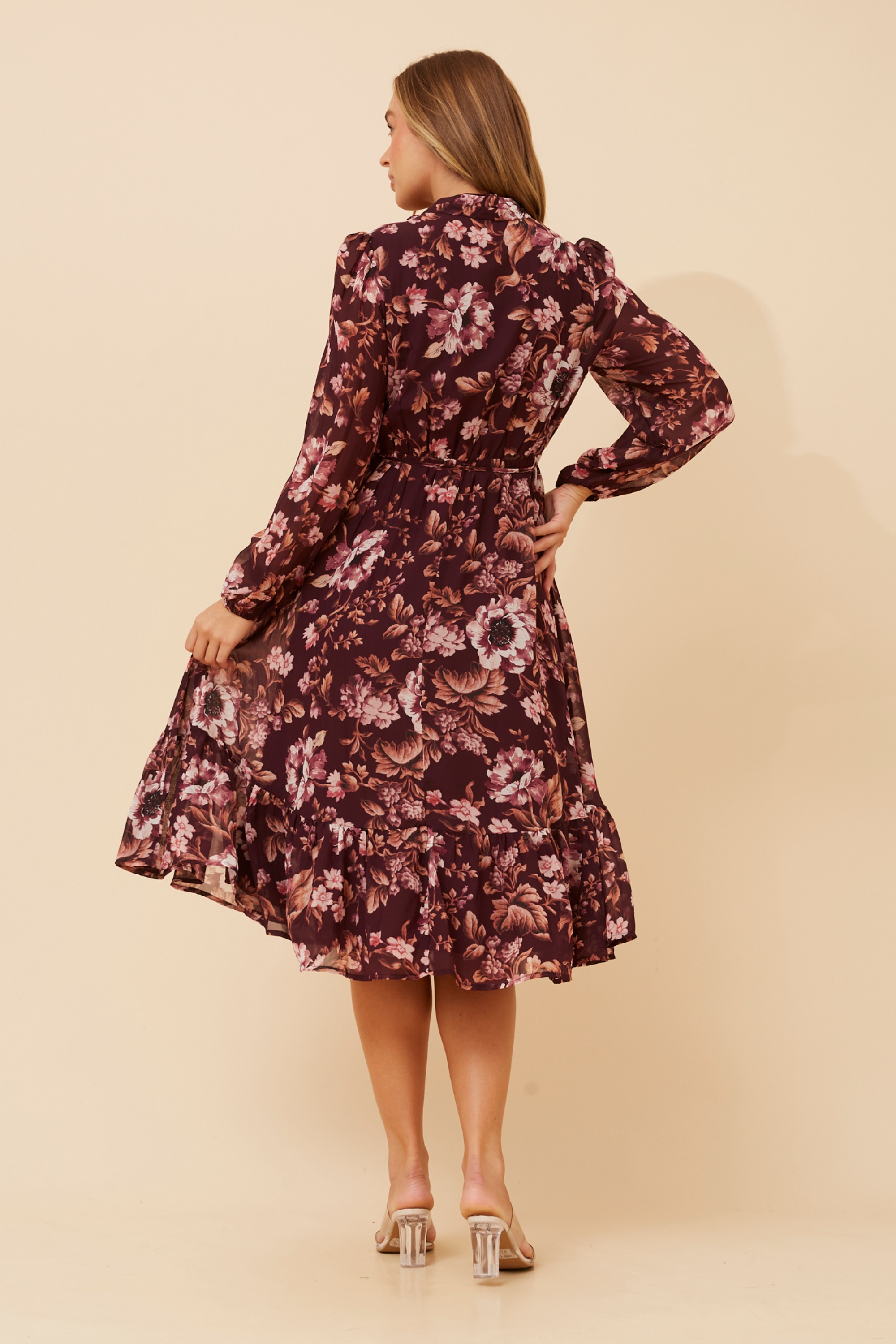 KATARA FLORAL MIDI DRESS