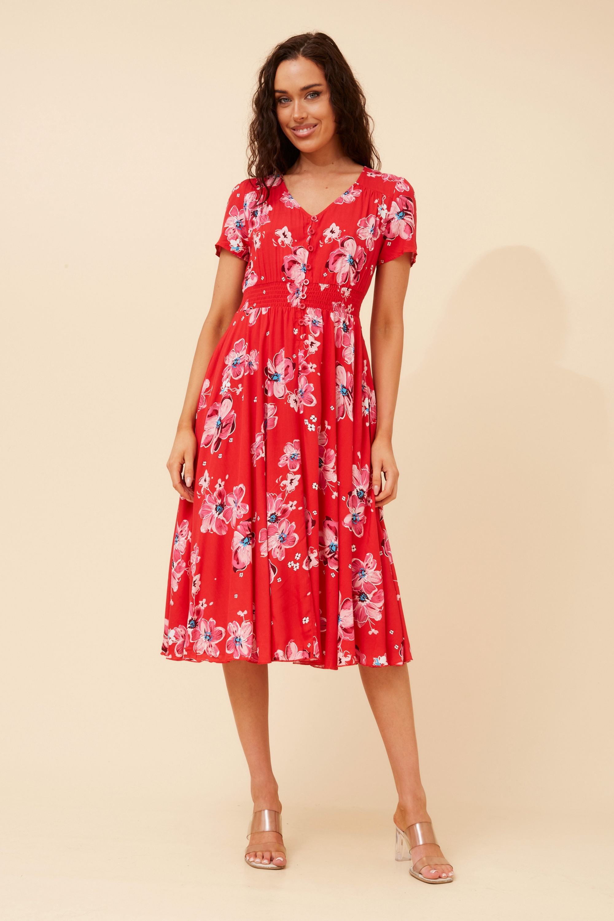 KEGAN FLORAL MIDI DRESS